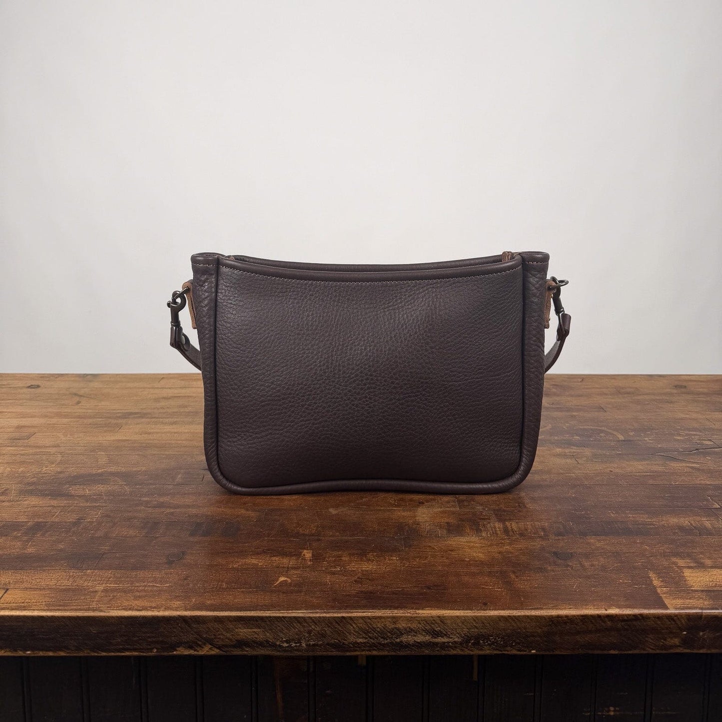 RENNIE LEATHER SHOULDER BAG - MEDIUM - MOCHA - IN STOCK