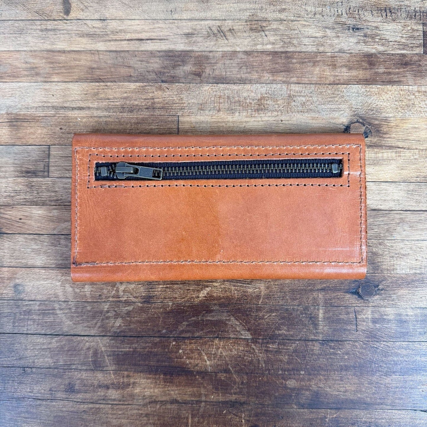 MARIE LEATHER WALLET - CARAMEL #2 - NEARLY PERFECT - IN STOCK