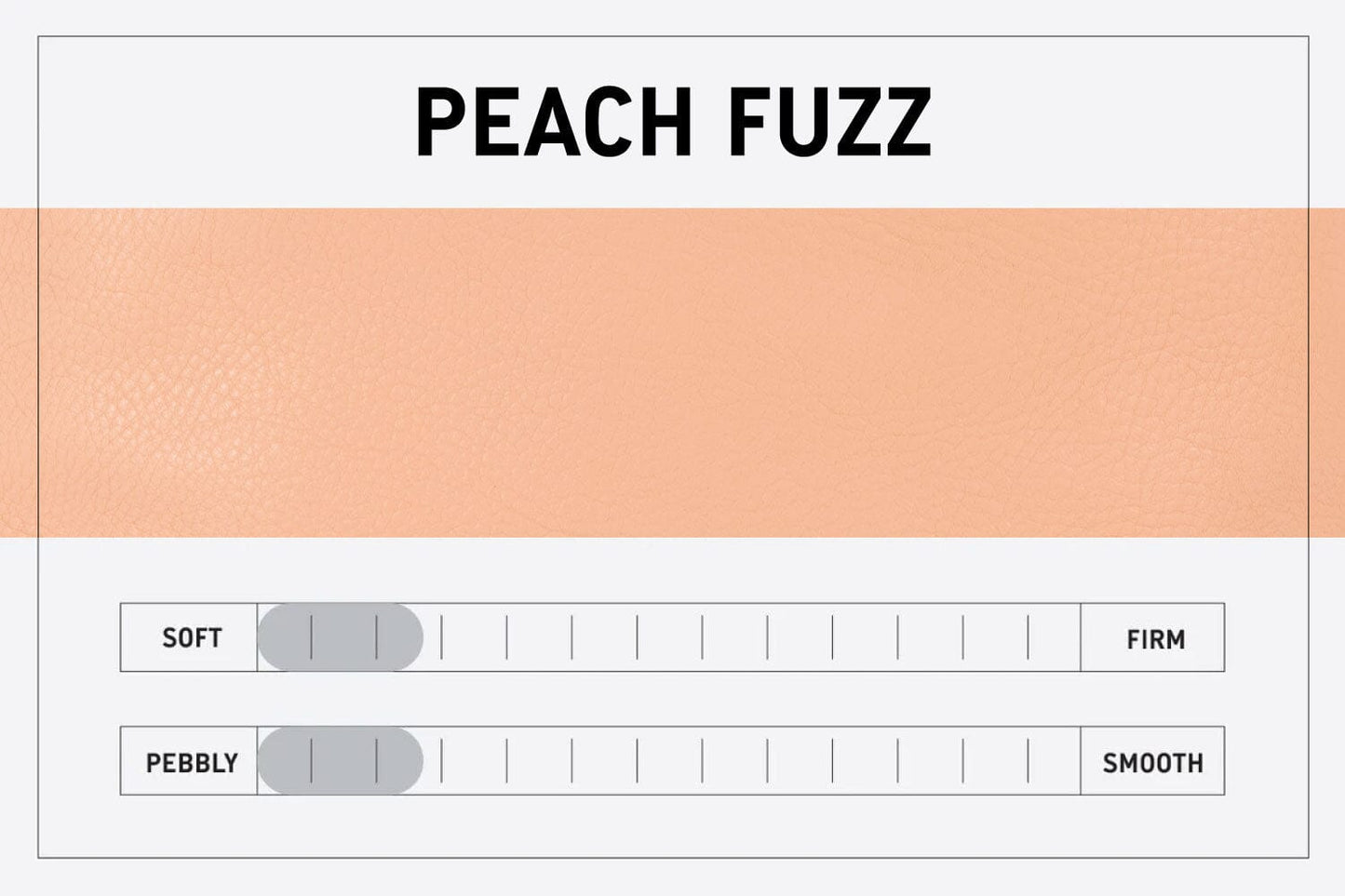 LEATHER TOP ZIPPER POUCH - SMALL - PEACH FUZZ