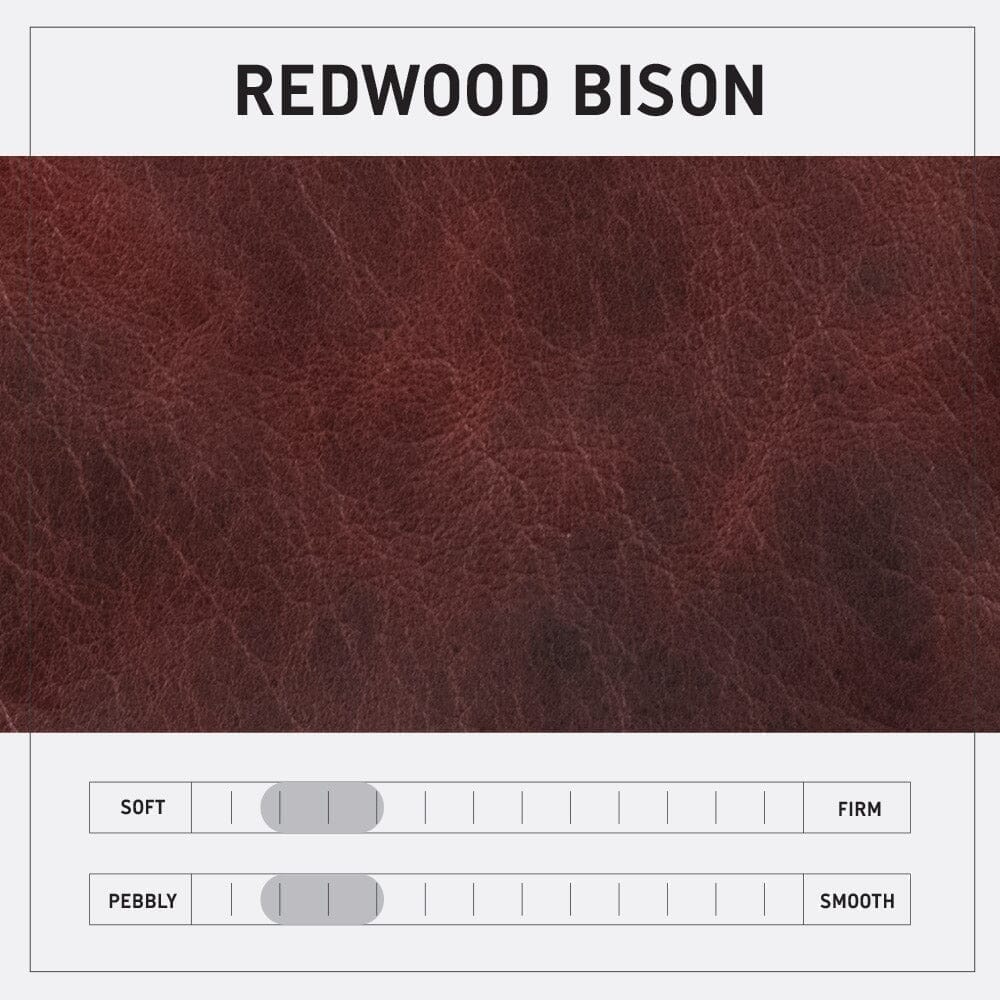 FELICITY ZIPPERED CLUTCH WITH WRISTLET LARGE - REDWOOD BISON - IN STOCK