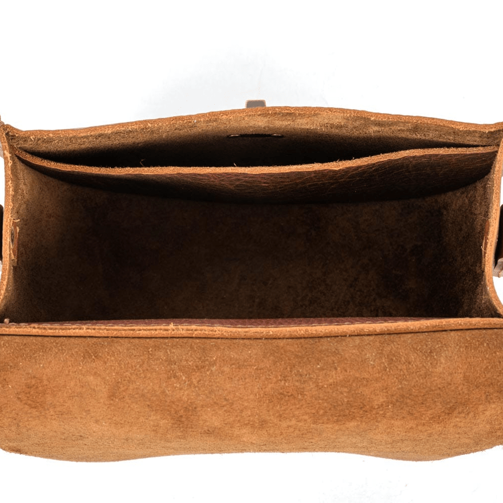 VIVIAN SATCHEL LEATHER CROSSBODY - TAN