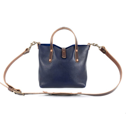 AVERY LEATHER TOTE BAG - MINI CROSSBODY - VIOLET