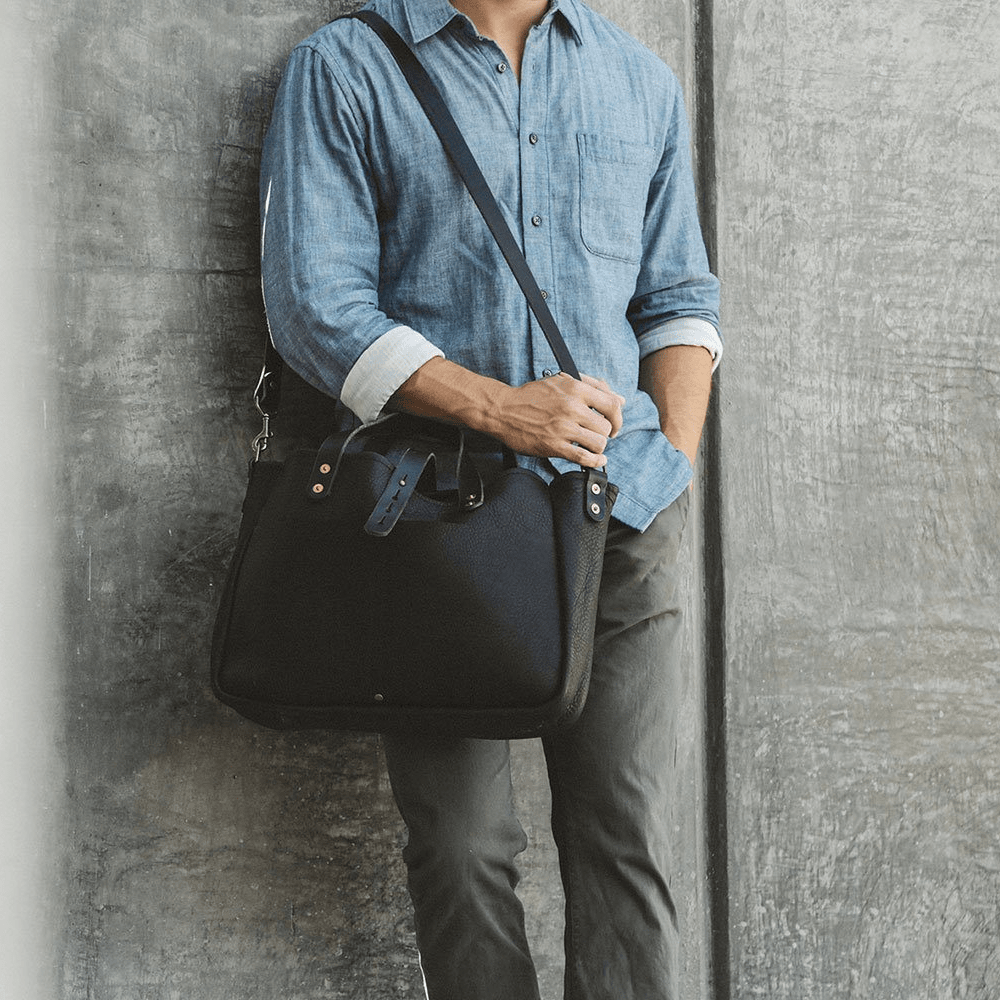 BUCHANAN LEATHER TOTE BAG AND BRIEFCASE