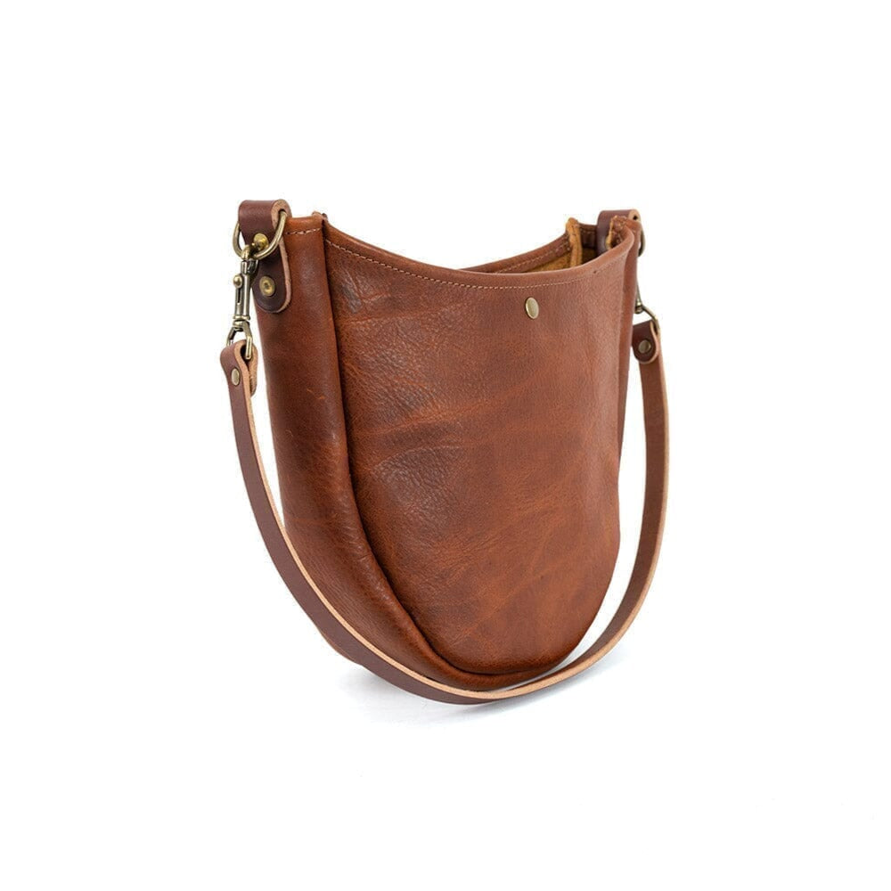CELESTE LEATHER HOBO BAG - NAVY