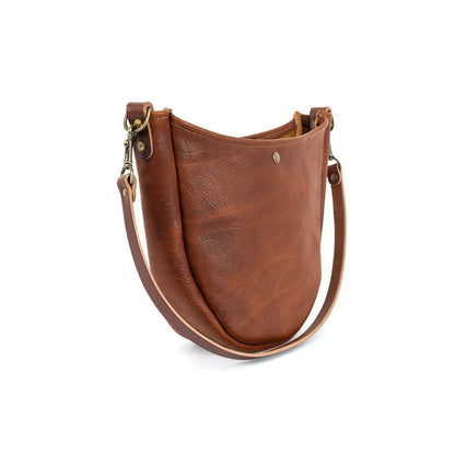 CELESTE LEATHER HOBO BAG - HONEY