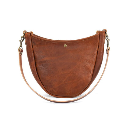 CELESTE LEATHER HOBO BAG - HONEY