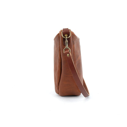 CELESTE LEATHER HOBO BAG - FOREST GREEN