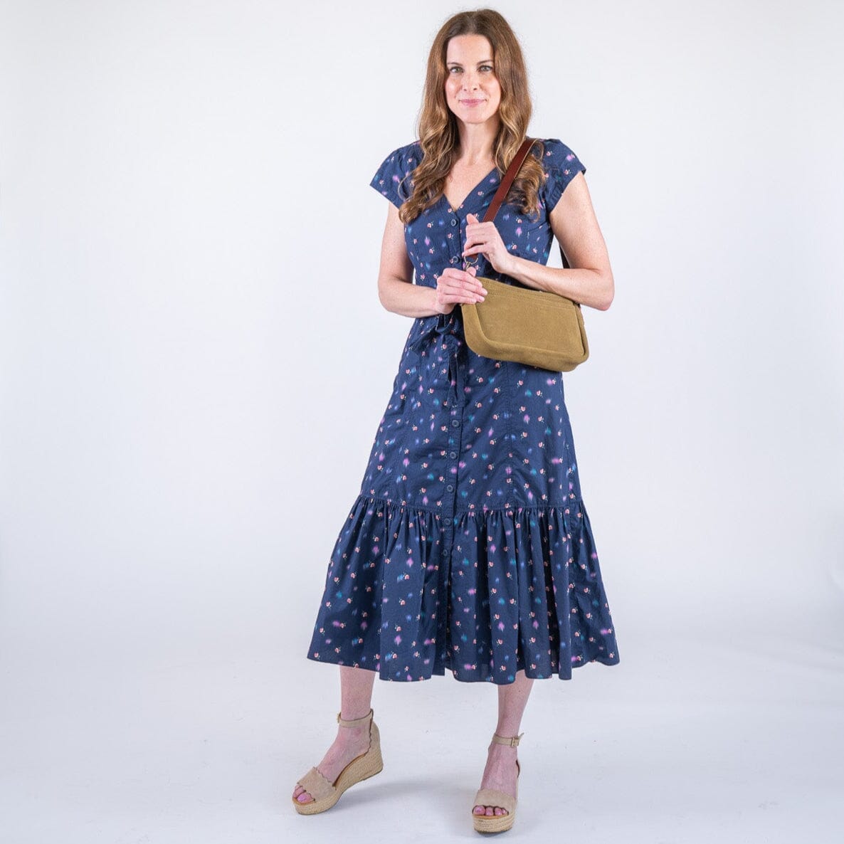 RENNIE LEATHER SHOULDER BAG - PISTACHIO SUEDE