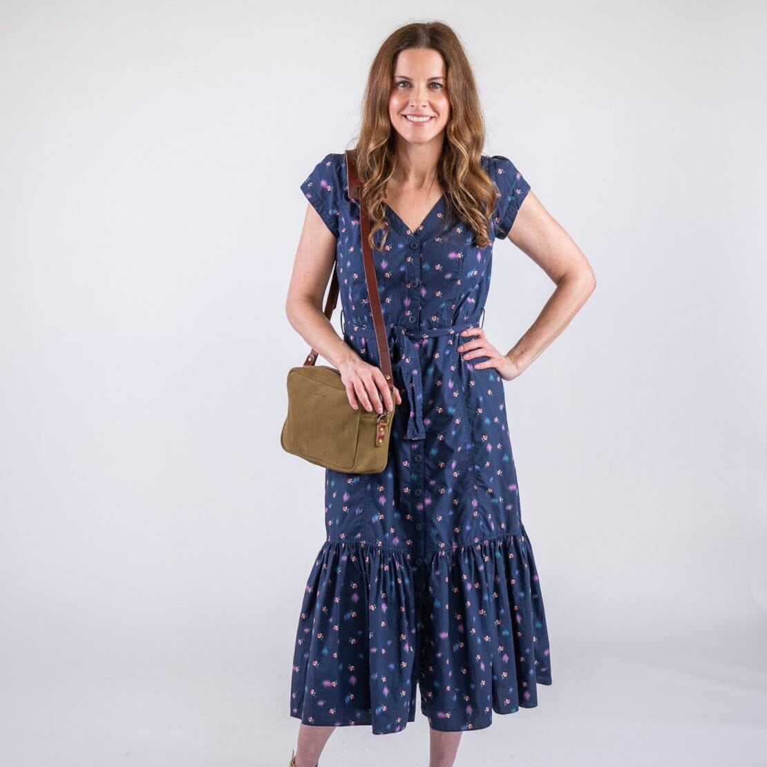 SARAH LEATHER CROSSBODY - PISTACHIO SUEDE