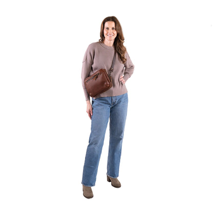 LEATHER SLING BAG