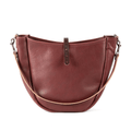 CELESTE LEATHER HOBO BAG - MEDIUM - MERLOT