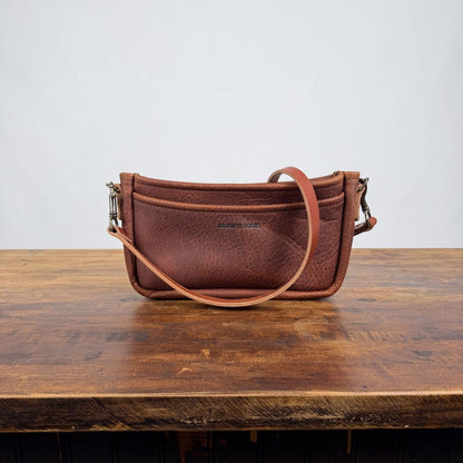 RENNIE LEATHER SHOULDER BAG - SADDLE - IN STOCK