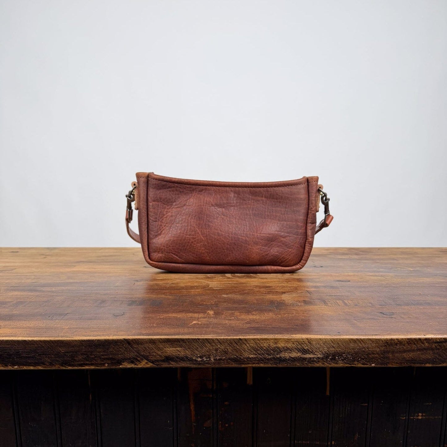 RENNIE LEATHER SHOULDER BAG - SADDLE - IN STOCK