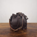 ABBY LEATHER BUCKET BAG - MOCHA - SMOOTH HIDE - IN STOCK