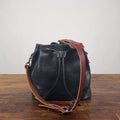 ABBY LEATHER BUCKET BAG - INDIGO BISON - IN STOCK