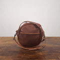 MAPLE CIRCLE CROSSBODY BAG - SMALL - SADDLE - FIRST BAG MADE - IN STOCK