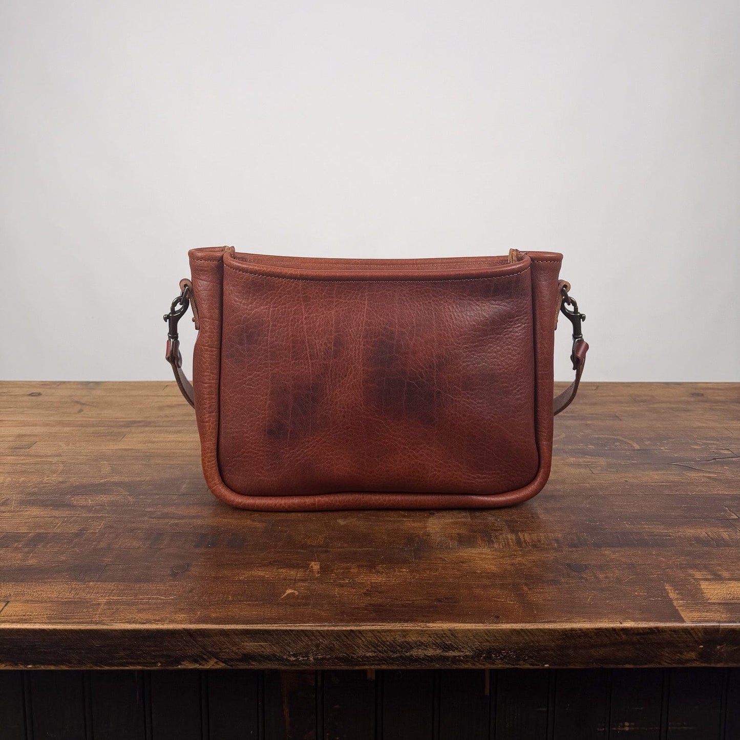 RENNIE LEATHER SHOULDER BAG - MEDIUM - WHISKY BISON - IN STOCK