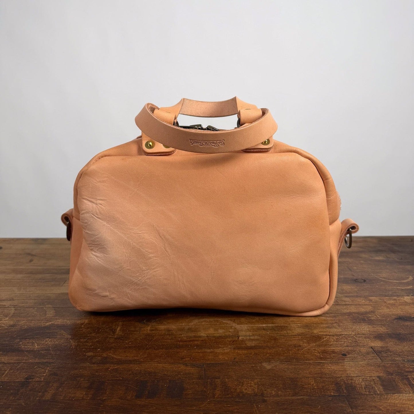 HOFFMAN LEATHER CROSSBODY BAG - NATURAL VEG TAN - NEARLY PERFECT - IN STOCK