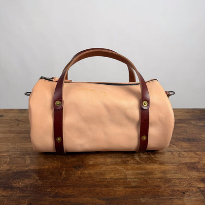 JANE LEATHER CROSSBODY - NATURAL VEG TAN - SADDLE STRAPS - NEARLY PERFECT - IN STOCK