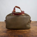 HOFFMAN LEATHER CROSSBODY BAG - OLIVE - NEARLY PERFECT - IN STOCK