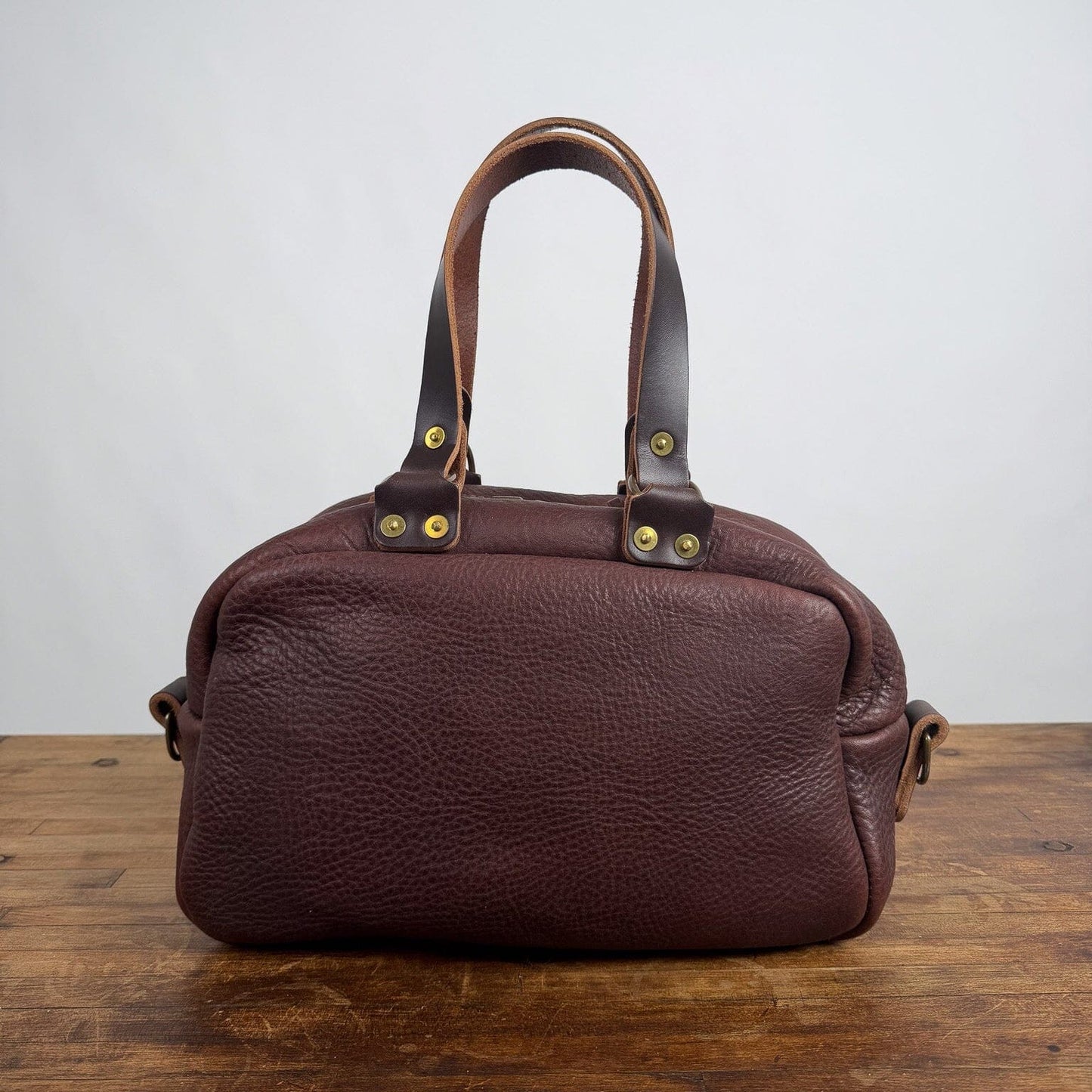 HOFFMAN LEATHER CROSSBODY BAG - MOCHA - NEARLY PERFECT - IN STOCK