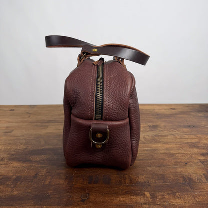 HOFFMAN LEATHER CROSSBODY BAG - MOCHA - NEARLY PERFECT - IN STOCK