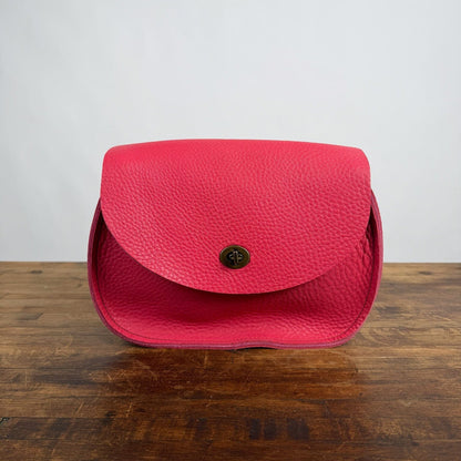 VIVIAN SATCHEL LEATHER CROSSBODY - PINK - NEARLY PERFECT - IN STOCK