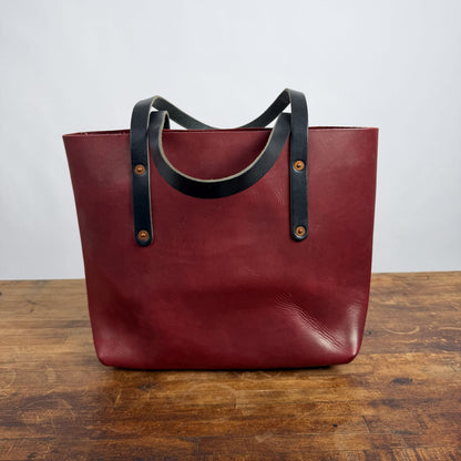 AVERY LEATHER TOTE BAG - MEDIUM - OXBLOOD - NEARLY PERFECT - IN STOCK