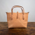 AVERY LEATHER TOTE BAG - SMALL - NATURAL VEG TAN - 5