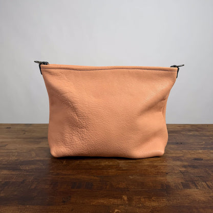 AVERY CROSSBODY - SMALL - PEACH FUZZ - CLOSED ZIPPER - D-RINGS