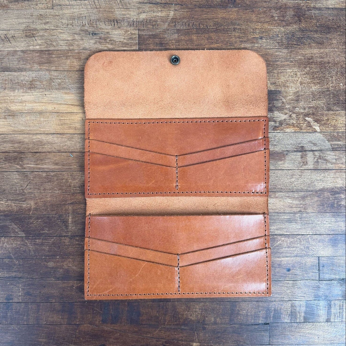 MARIE LEATHER WALLET -  CARAMEL - NEARLY PERFECT - IN STOCK