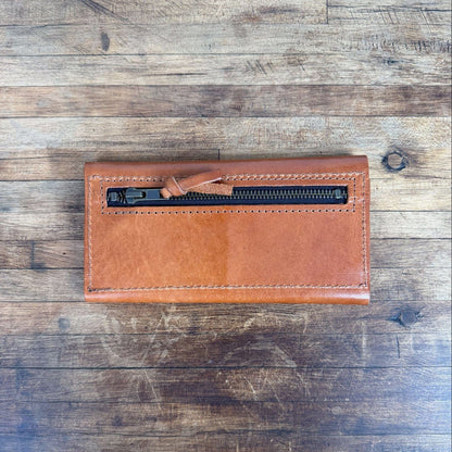 MARIE LEATHER WALLET -  CARAMEL - NEARLY PERFECT - IN STOCK