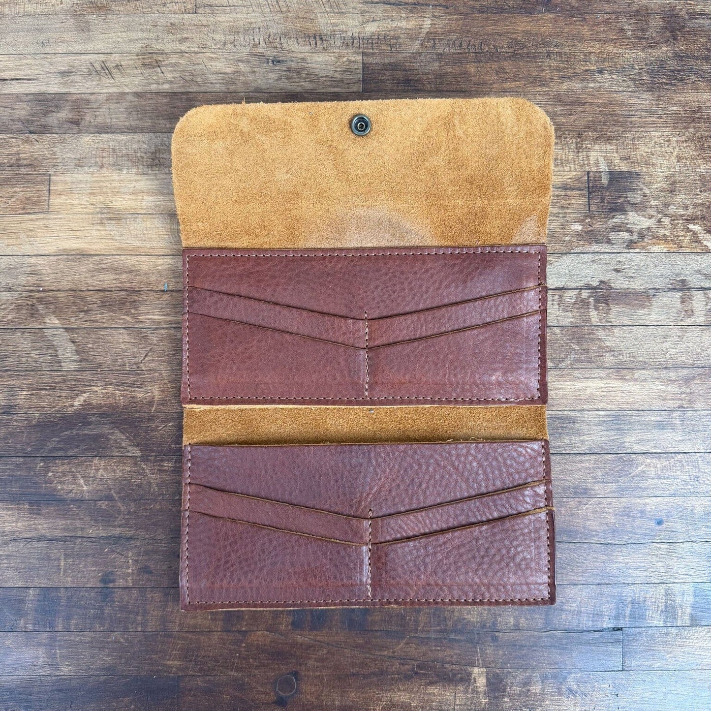 MARIE LEATHER WALLET - SADDLE - NEARLY PERFECT - IN STOCK