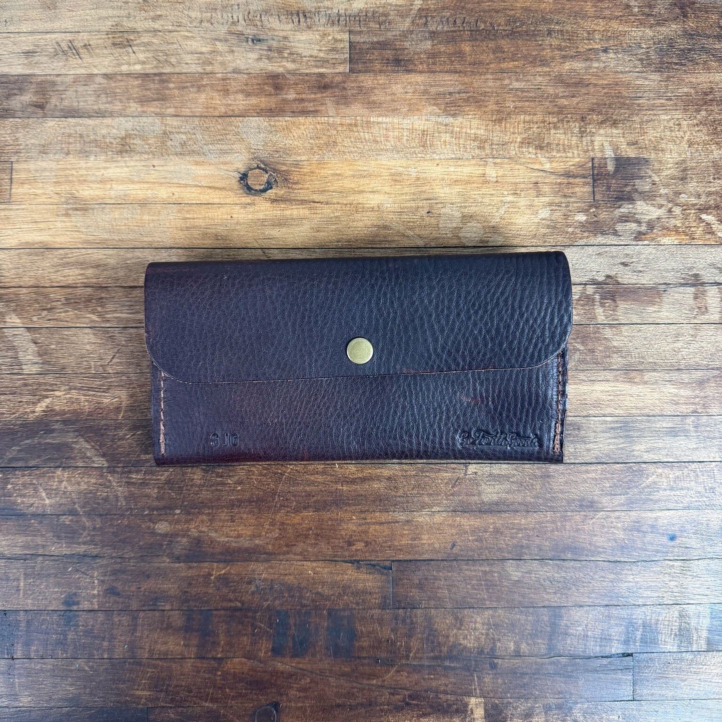 MARIE LEATHER WALLET - MOCHA - NEARLY PERFECT - IN STOCK