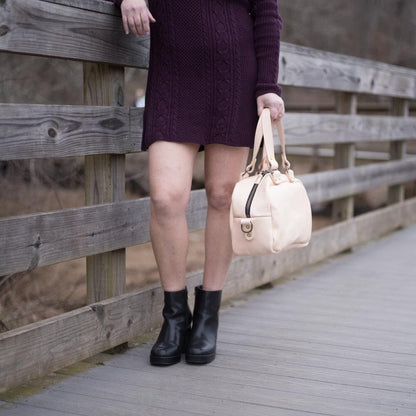 HOFFMAN LEATHER CROSSBODY BAG - NATURAL VEG TAN