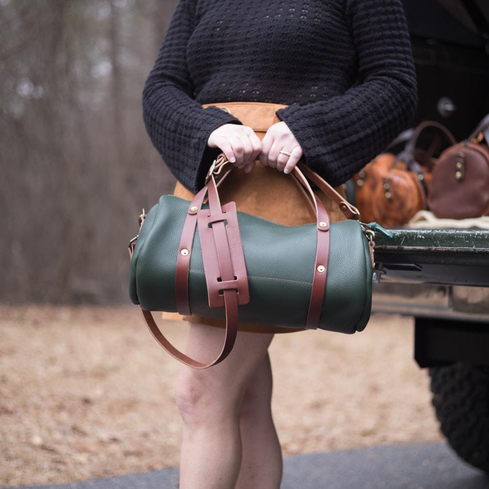 JANE LEATHER CROSSBODY - LARGE - FOREST GREEN
