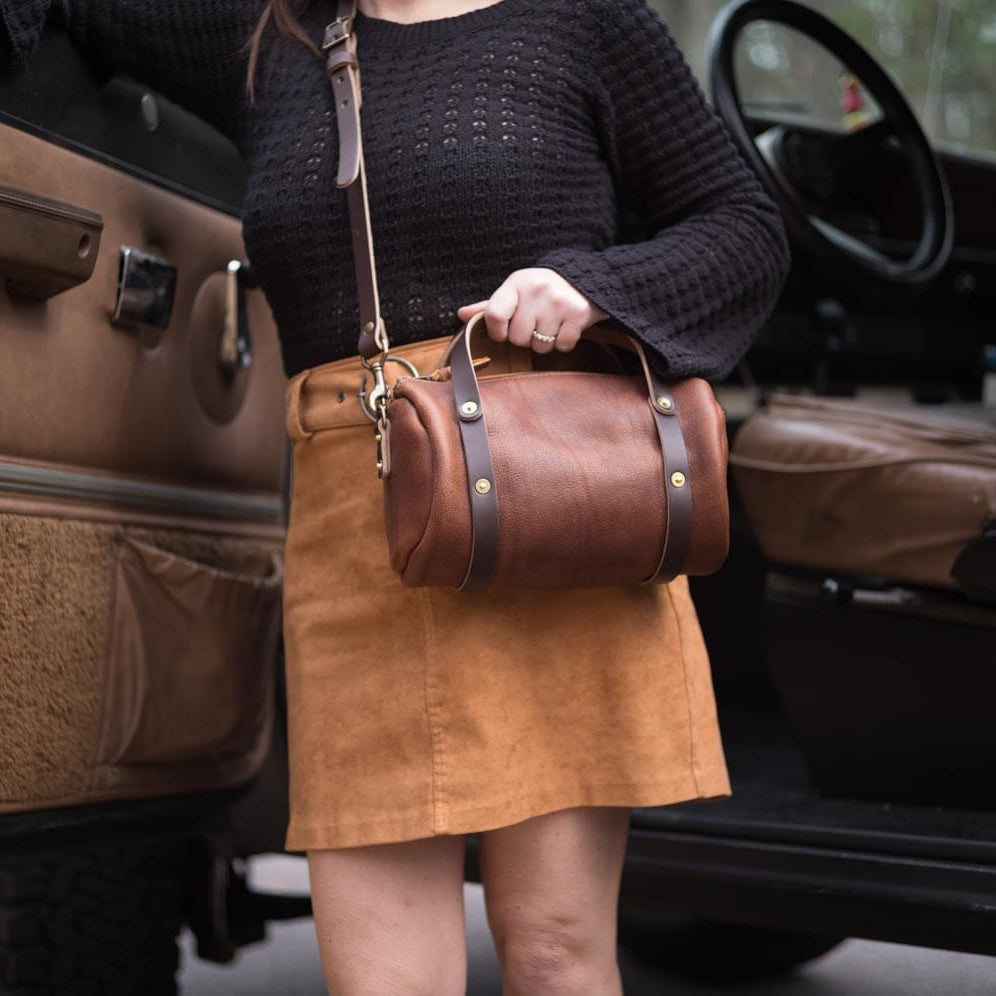 JANE LEATHER CROSSBODY - SMALL - WHISKY BISON