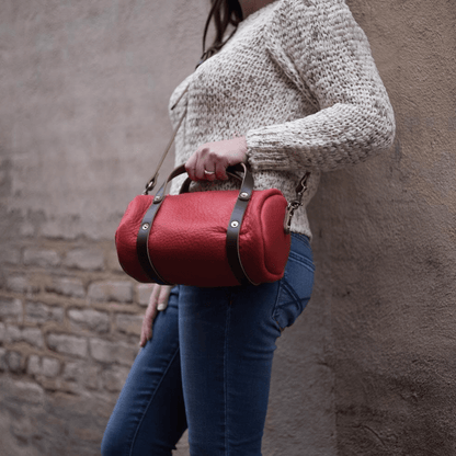 JANE LEATHER CROSSBODY - SMALL - CRIMSON