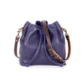 ABBY LEATHER BUCKET BAG - VIOLET