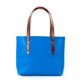 AVERY LEATHER TOTE BAG - MEDIUM - OCEAN BLUE