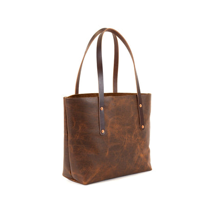 AVERY LEATHER TOTE BAG - MEDIUM - HICKORY BISON