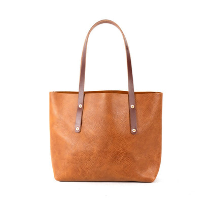 AVERY LEATHER TOTE BAG - MEDIUM - HONEY