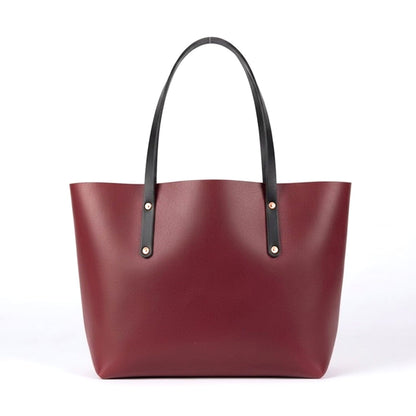 AVERY LEATHER TOTE BAG - LARGE - OXBLOOD