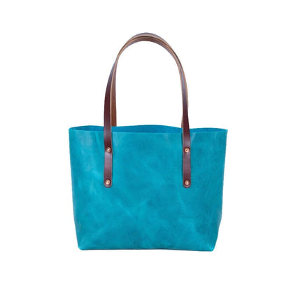 AVERY LEATHER TOTE BAG - MEDIUM - BERMUDA