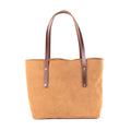 AVERY LEATHER TOTE BAG - SMALL - DESERT SUEDE