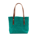 AVERY LEATHER TOTE BAG - MEDIUM - PINE GREEN BISON