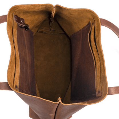 AVERY LEATHER TOTE BAG - MEDIUM - MERLOT