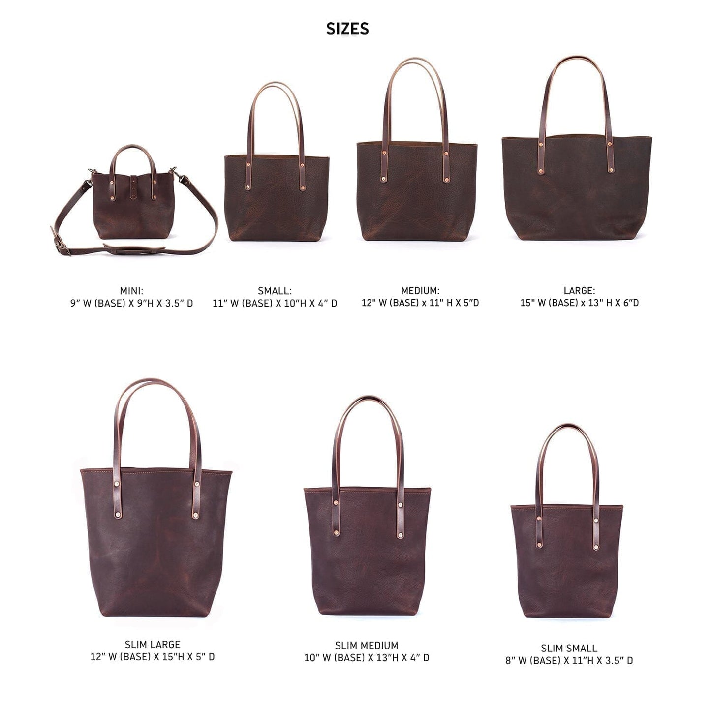 AVERY LEATHER TOTE BAG - MEDIUM - SADDLE