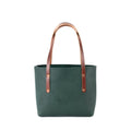 AVERY LEATHER TOTE BAG - SMALL - FOREST GREEN