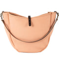 CELESTE LEATHER HOBO BAG - LARGE - PEACH FUZZ